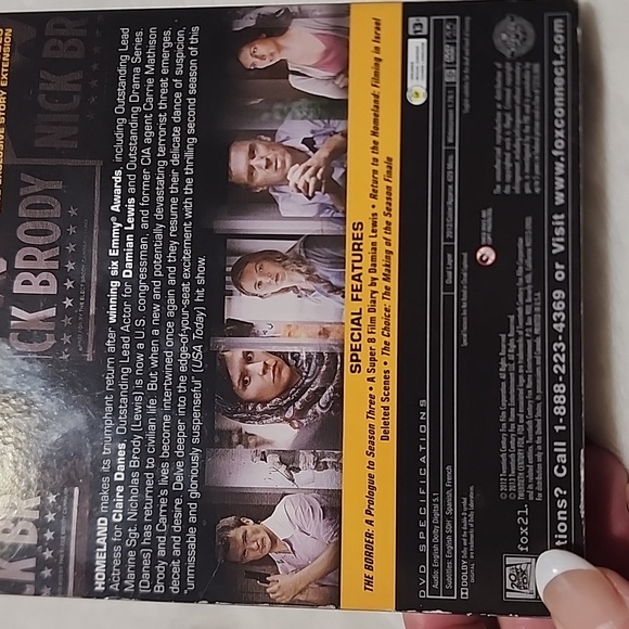 2012  HOMELAND THE COMPLETE SECOND SEASON  4 - DISC SET. - Picture 11 of 11